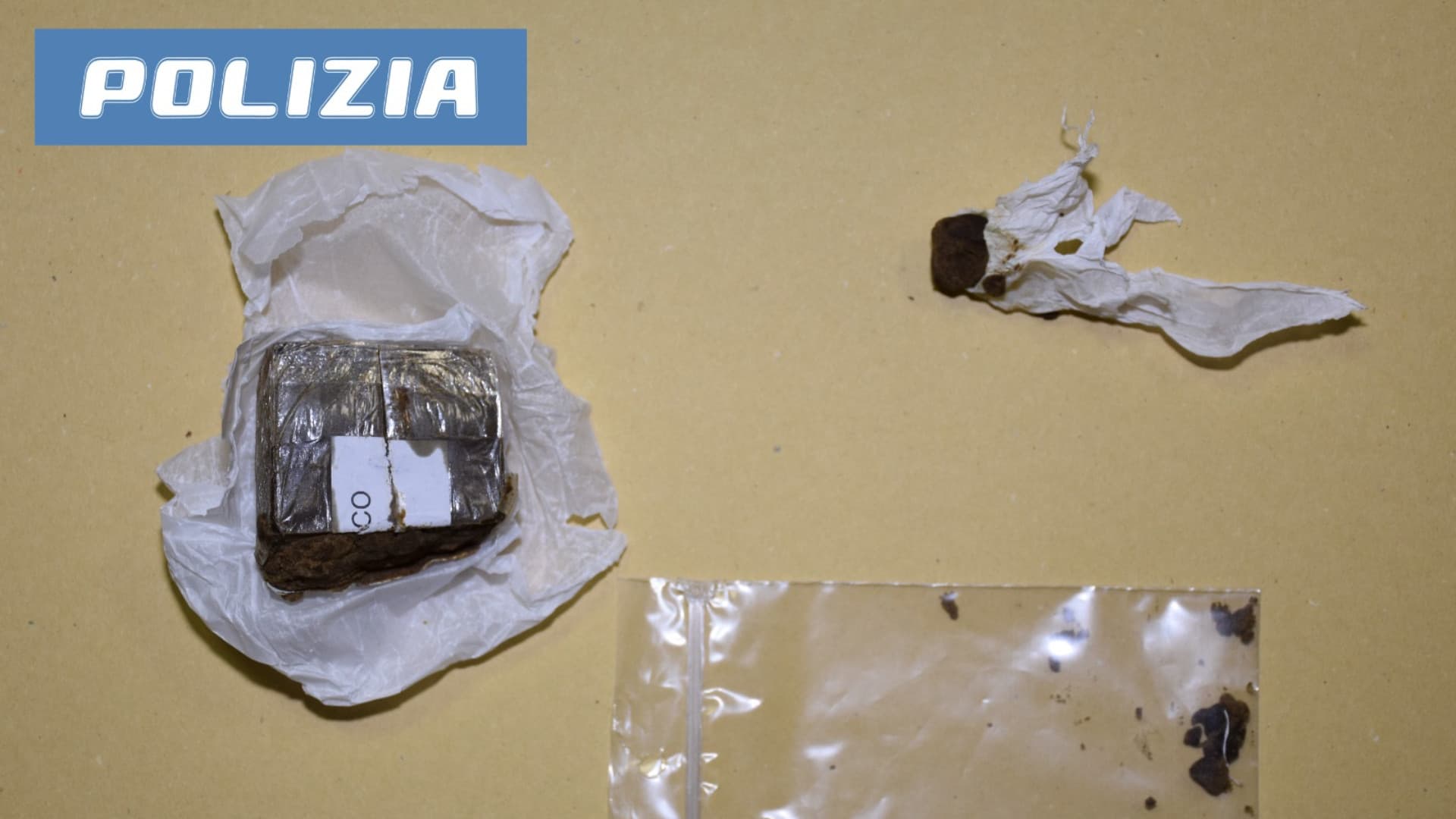 Il materiale sequestrato