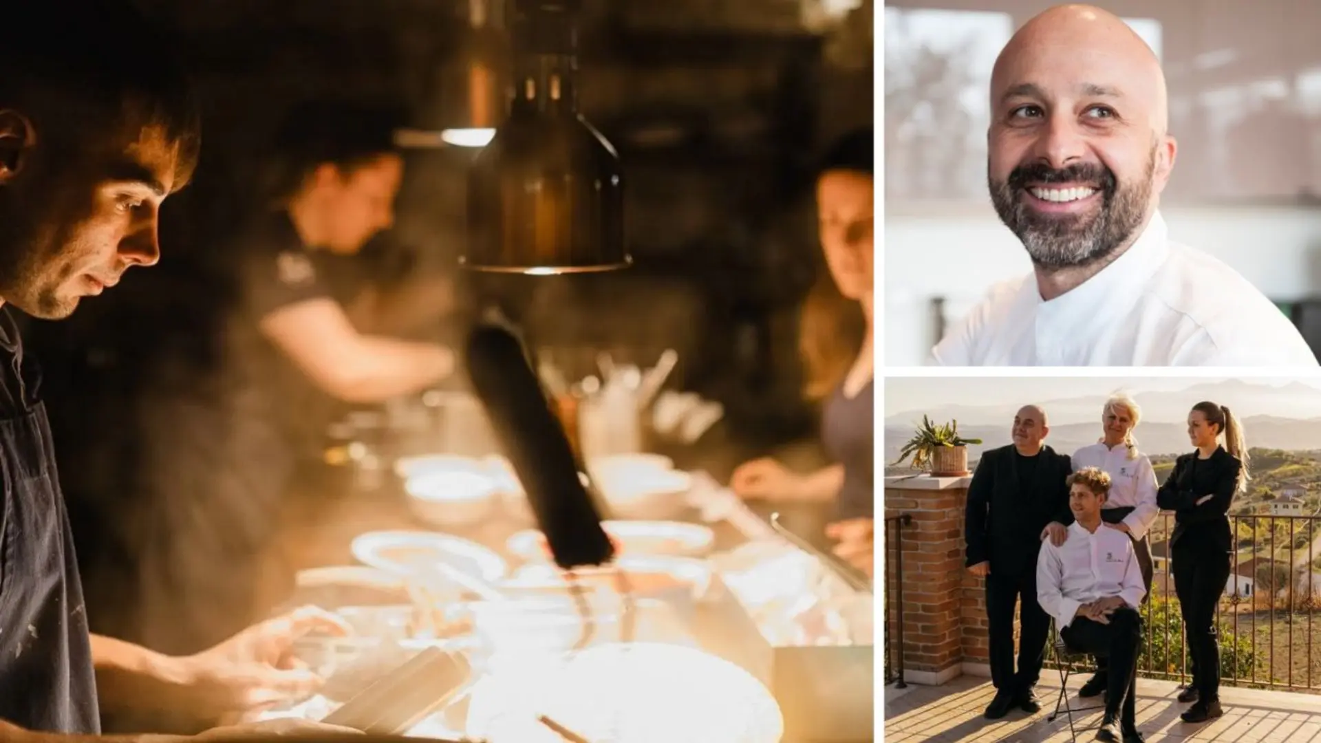 L’Osteria dei Maltagliati (foto Fb), lo chef Romito e lo staff di Legàmi