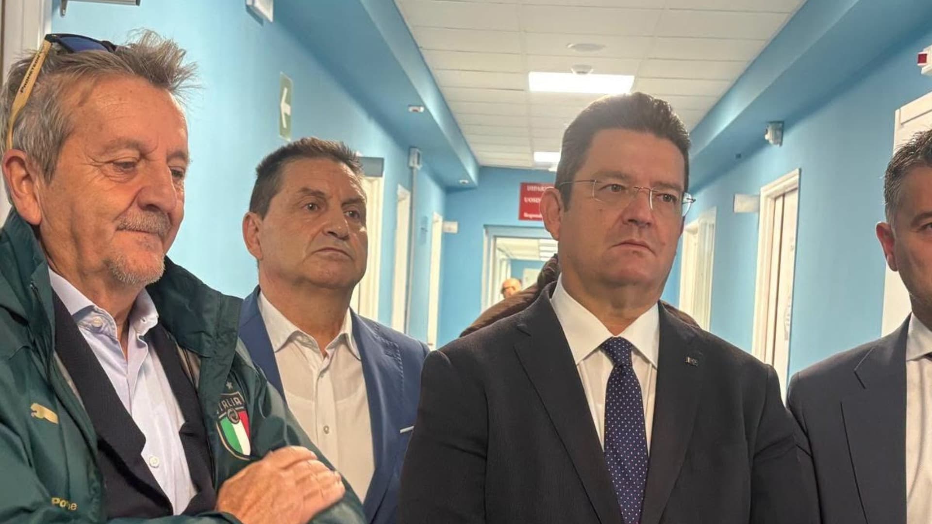 Un momento della donazione