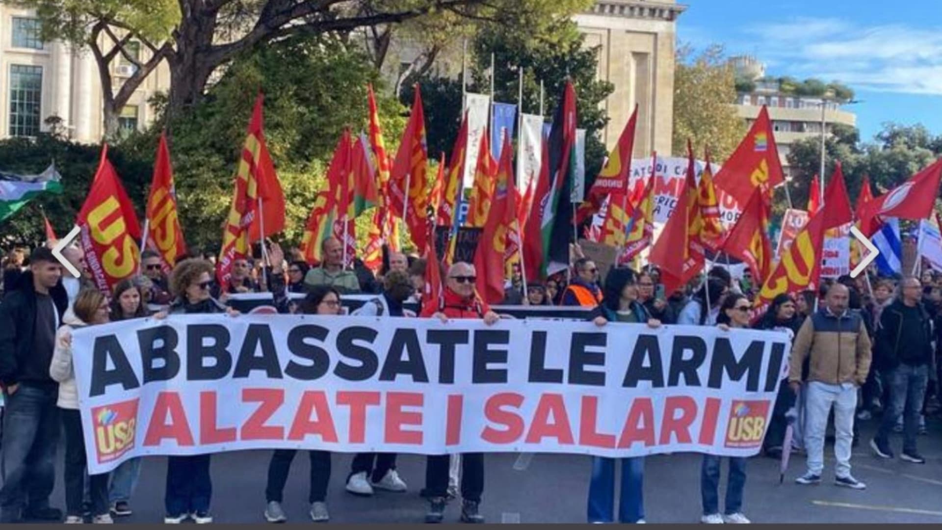 La manifestazione a Pescara